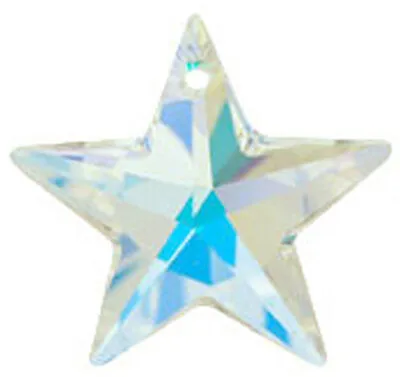 Buy One Swarovski Crystal Glass Star Pendant 6714, Crystal Ab, 20 Mm, Xmas • 2.65£