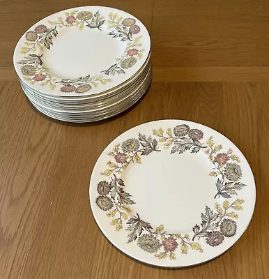 Buy Wedgwood LICHFIELD Gold Rim 10.75” Dinner Plate Bone China England Multi Avail • 9.50£