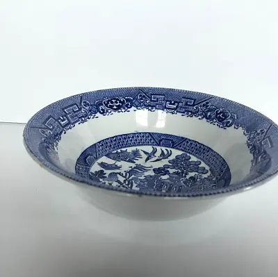 Buy Vintage Blue Willow Transferware 8 1/2 Inch Serving Bowl Ye Olde Willow England • 19.18£