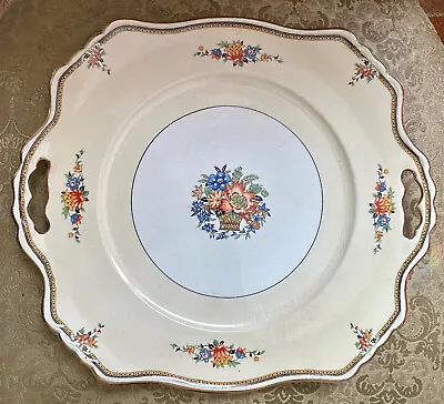 Buy Grimwades Royal Winton Handled Cake Plate Made In England 11” X 10” • 32.61£