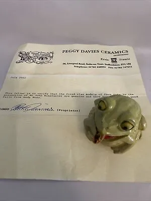 Buy Rare Signed Kevin Francis Highly Collectable Frog Face Pot Original Artist Mould • 60£