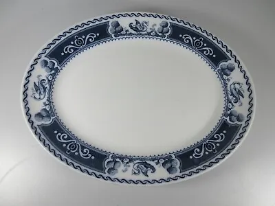 Buy Losol Ware Oval Platter Serving Plate Meliden Flow Blue Keeling & Co Burslem • 24.95£