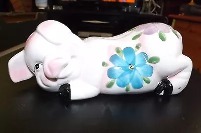 Buy Hand Painted Floral Decorated Cute Adorable China Piggy Money Coin Bank  Used • 8.50£