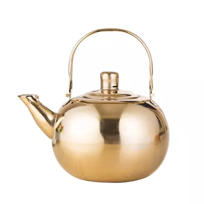 Buy Thick Stainless Steel Tea Pot Kettle Thermal Teapot Water Pot For • 12.19£