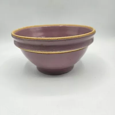 Buy Vtg Stoneware Lavender Purple Nesting Mixing Bowl Lilac Yellow Ware Pottery  • 56.88£