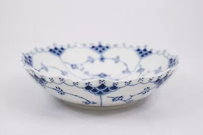Buy Round Bowl #1018 - Blue Fluted - Royal Copenhagen - Full Lace - 1st Quality • 142.08£
