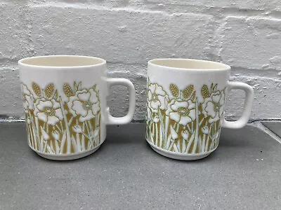 Buy Vintage Hornsea Pottery England Fleur Mugs Set Of  2 - Sara Vardy • 14£