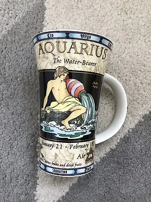 Buy Dunoon Fine Stoneware Zodiac Aquarius By Jack Dadd Tall Latte Coffee Mug • 12.99£