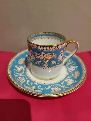 Buy One Crown Staffordshire Demitasse Ellesmere Coffee Can & Saucers • 13.99£
