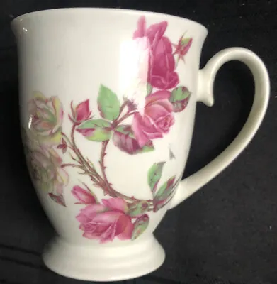 Buy Lovely Aynsley Fine Bone China Floral Footed Mug In Nice Condition • 4.99£