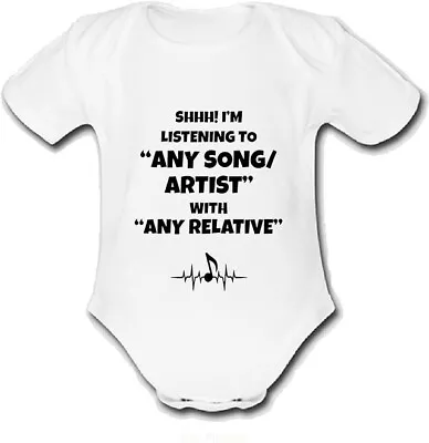 Buy Sabino Babygrow Baby Vest Grow Music Gift Custom Personalised • 9.99£