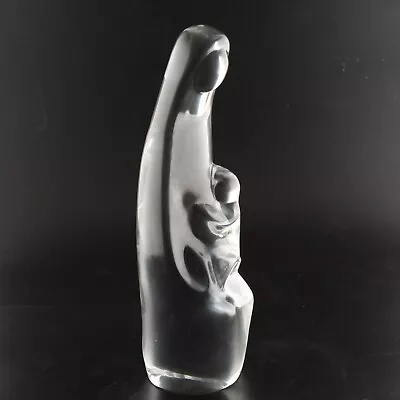 Buy DAUM France Madonna Mary & Jesus Crystal Clear Glass Figure - 10.5  5 Lbs - Mint • 193.03£