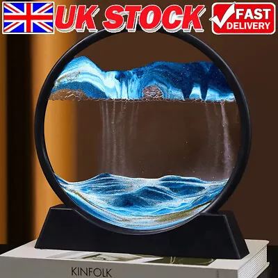 Buy Moving Sand Art Picture Hourglass Deep Sea Sandscape Glass 3D Quicksand Painting • 8.90£