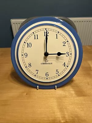 Buy T G Green Cornishware Clock Cornish Blue • 124.99£