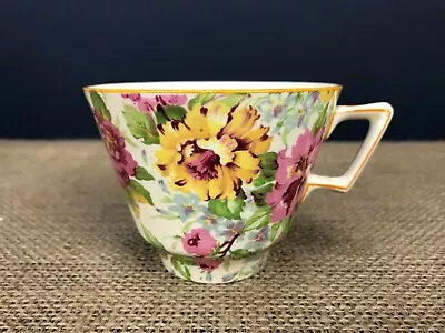 Buy Lovely Vintage Art Deco Crown Ducal Ware Floral Chintz Cup • 10£