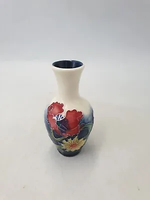 Buy Old Tupton Ware Hand Painted Tube Lined Mini Vase Field Flowers Poppies Cornflow • 14.99£