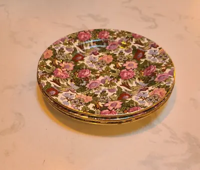 Buy (3) Elegant Antique Crown Ducal Ware England  Victoria Rose  Chintz Plate Set • 61.67£