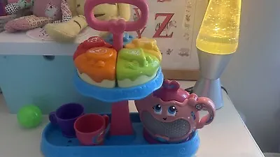 Buy Leap Frog Musical Rainbow Tea Party With Tea Pot Cakes Cups Cake Stand • 15£