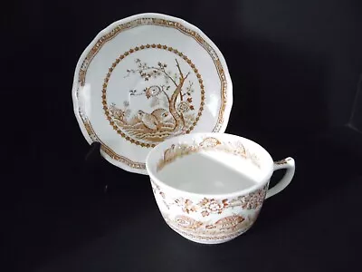 Buy Furnivals QUAIL BROWN  Breakfast Cup & Saucer 2 5/8  Tall • 19.16£
