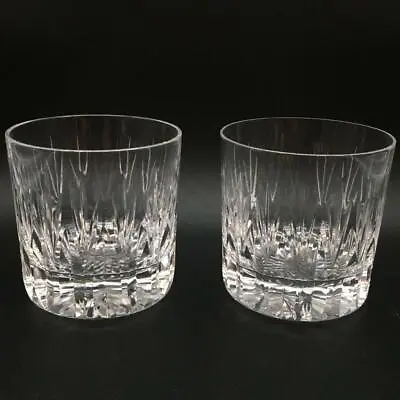 Buy Set Of 2 Stuart Litchfield Crystal Double Old Fashioned Glasses 3 5/8” Cr1894 • 144.03£