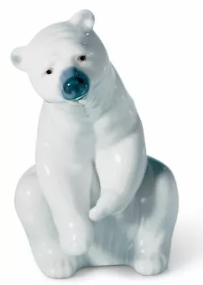 Buy Lladro Porcelain Figurine Polar Bear Resting 01001208  • 49.95£