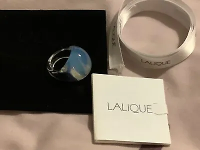 Buy Lalique Opalescent Cabochon Ring Size  0 New. • 98.95£