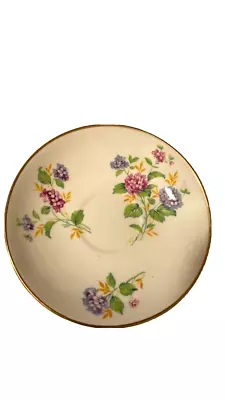 Buy Duchess Fine Bone China With Flowers Made In England Orphan Plate Gold Trimmed • 9.64£