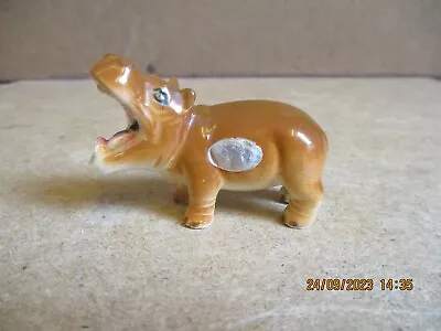 Buy Vintage Bone China Miniature Hippopotamus Made In Japan • 1.50£