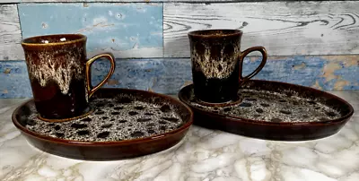 Buy Vintage Pair Mug/Plate Set Fosters Pottery Snack Tea Sandwich Coffee Kernewek • 22£