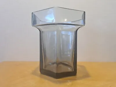 Buy Vinage/Retro C1980s Wedgwood Brutus Large Hexagonal Crystal Glass Vase • 10£