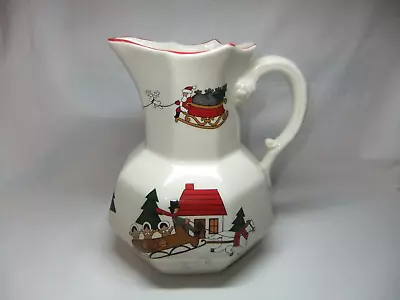 Buy Masons Christmas Village Xmas Jug Pottery 1983 Marsten Mandrajji 16cm Vintage • 74.99£