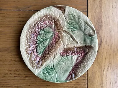 Buy Antique Victorian Majolica Leaf Plate Multicoloured • 2£