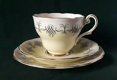 Buy Royal Standard Prelude Tea Trio Bone China Teacup Saucer & Side Plate In Yellow • 44.95£