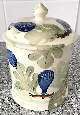 Buy Emma Bridgewater Original Fig 1986-1988 Spongeware Large Lidded Jar ~ Damaged! • 30£