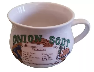 Buy Onion Soup Mug Vintage Retro Ceramic Mug Recipe Bowl Great Christmas Gift. • 5.99£