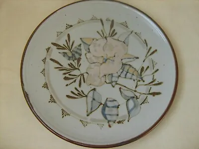Buy Large Highland Stoneware Lochinvar Scotland Studio Floral  Pottery Plate 30 Cm • 24.50£