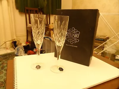 Buy Stuart Cystal Champagne Glasses • 50£