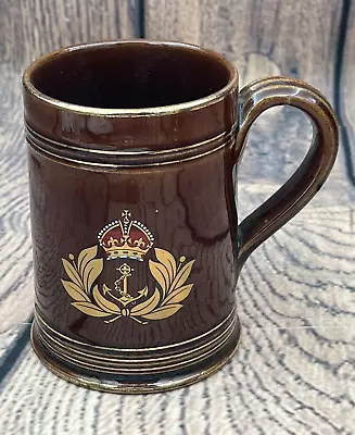 Buy Vintage Denby Stoneware Mug/Tankard-Royal Navy-Brown Glaze-Collectible Pottery • 7£