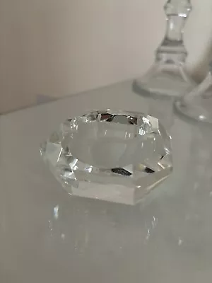 Buy Althorp Faceted  Diamond Cut Glass Tea Light Candle Holder Princess Diana • 4.99£