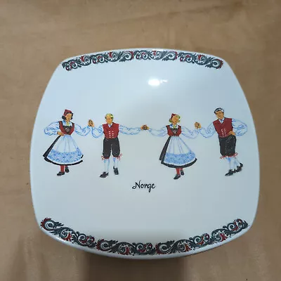 Buy Vintage Figgjo Flint Norway Norge Folk Art Pottery Collector Plate Ceramic • 16.82£