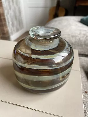 Buy ISLE OF WIGHT STUDIO  Vintage Tortoiseshell Glass Vase • 48£