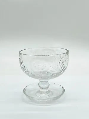 Buy Vintage Cut Glass Crystal Compote Dish Pedestal Bowl Clear • 19.99£