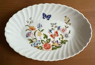Buy Aynsley Fine Bone China England - Cottage Garden Pattern Oval Fluted Dish • 4.99£