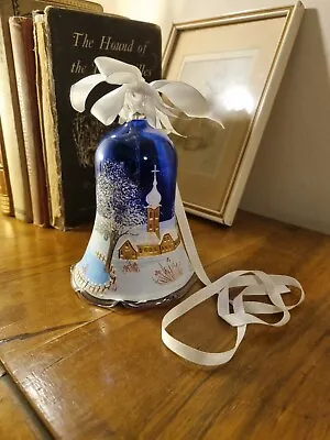 Buy Fab Signed European German Made Hand Painted Glass Church Festive Christmas Bell • 12.99£