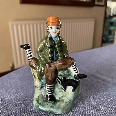 Buy Rushton Isle Of Man Pottery Ceramic  Three Legged Character With Cat • 20£
