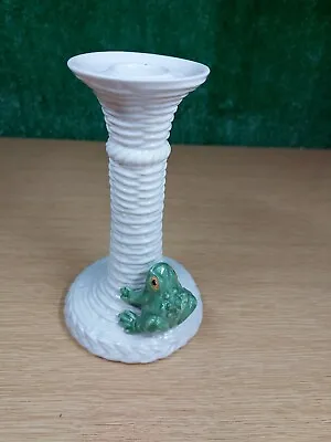 Buy Bassano ATN Majolica Ceramic Candlestick  With Frog  Made In Italy • 11£