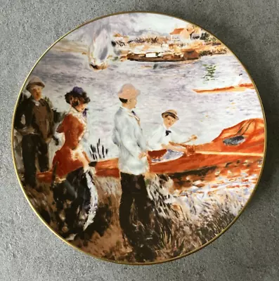 Buy Crown Staffordshire Decorative Plate Renoir's Oarsmen At Chatou Fine Bone China • 15£