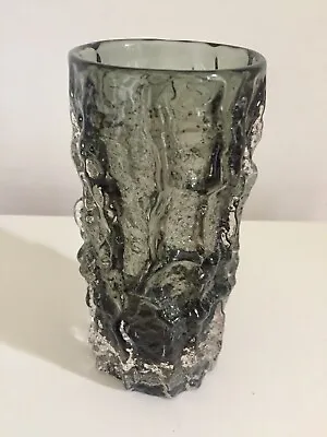 Buy Vintage Whitefriars Bark Glass Vase. Immaculate. 15cm X 7cm. • 89.99£