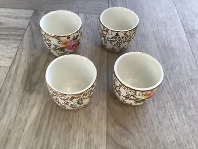 Buy Vintage BCM Nelson Ware Flower Patterned Egg Cups X 4 • 1.99£