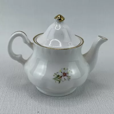 Buy Mini Teapot POLLY-ANNA With Flowers March Ceramic Tea Pot & Lid Fine Bone China • 25.28£